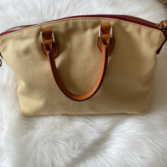 Dooney & Bourke Canvas & Leather Satchel - Picture 4 of 12